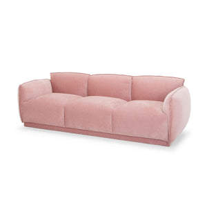 Seth 3 Seater Fabric Sofa - Dusty Blush
