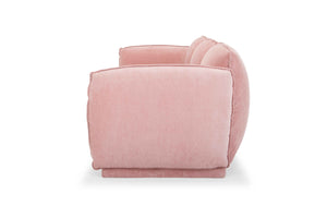Seth 3 Seater Fabric Sofa - Dusty Blush